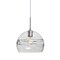 Besa Lighting Spirit 10 Cord Pendant, Clear, Satin Nickel, 1x60W Incandescent 1JT-SPIR10CL-SN - alternate 1